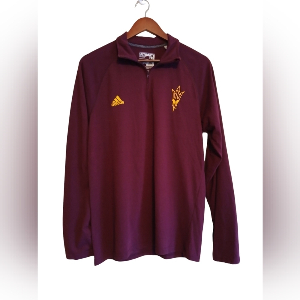Adidas shirt Quarter zip jacket running shirt womens size med Arizona
